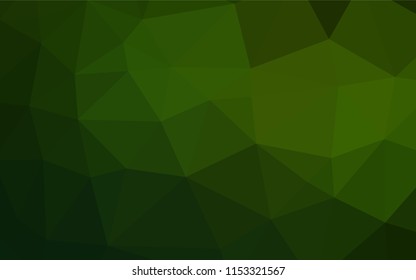Light Green vector shining hexagonal background. Glitter abstract illustration with an elegant design. Brand new design for your business.