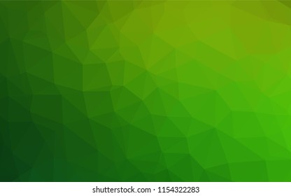 Light Green vector shining hexagonal background. Shining colored illustration in a Brand new style. The polygonal design can be used for your web site.