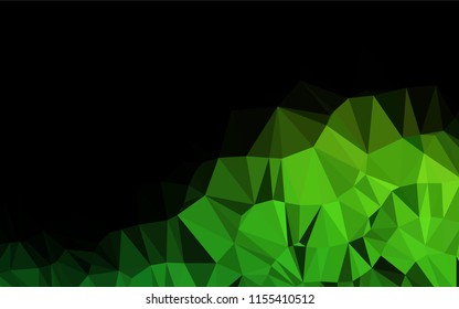 Light Green vector shining hexagonal background. An elegant bright illustration with gradient. The polygonal design can be used for your web site.