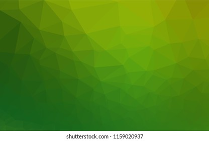 Light Green vector shining hexagonal background. An elegant bright illustration with gradient. The polygonal design can be used for your web site.
