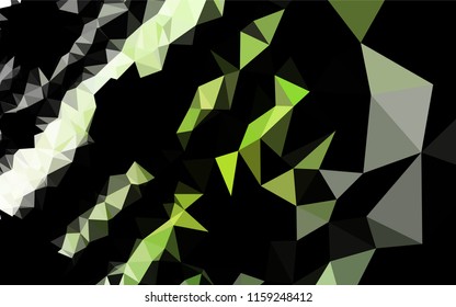 Light Green vector shining hexagonal template. Glitter abstract illustration with an elegant design. The completely new template can be used for your brand book.