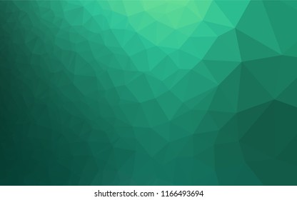 Light Green vector shining hexagonal pattern. A vague abstract illustration with gradient. The elegant pattern can be used as part of a brand book.