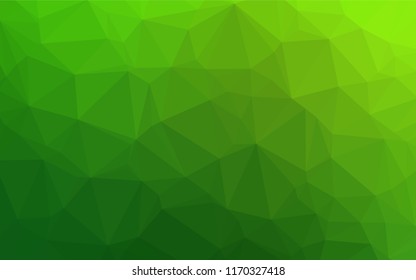 Light Green vector shining hexagonal background. Shining colored illustration in a Brand new style. Brand new design for your business.