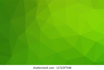 Light Green vector shining hexagonal background. Modern geometrical abstract illustration with gradient. A completely new design for your business.