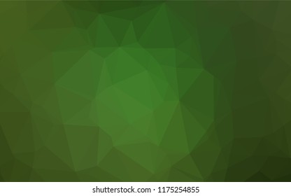 Light Green vector shining hexagonal background. Creative illustration in halftone style with gradient. The elegant pattern can be used as part of a brand book.