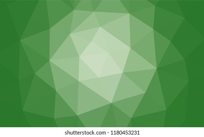Light Green vector shining hexagonal template. A vague abstract illustration with gradient. The completely new template can be used for your brand book.