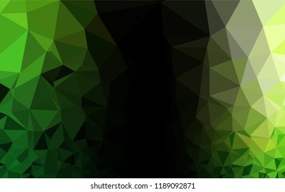Light Green vector shining hexagonal pattern. A vague abstract illustration with gradient. The polygonal design can be used for your web site.