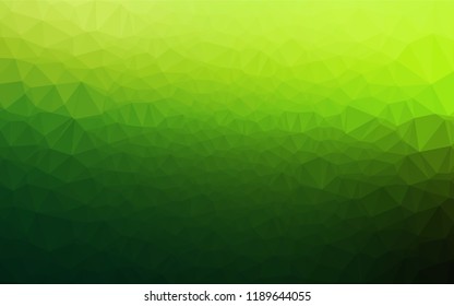 Light Green vector shining hexagonal pattern. Modern geometrical abstract illustration with gradient. The elegant pattern can be used as part of a brand book.