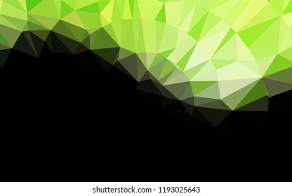 Light Green vector shining hexagonal pattern. An elegant bright illustration with gradient. The elegant pattern can be used as part of a brand book.