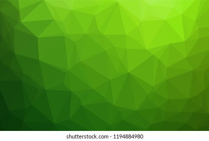 Light Green vector shining hexagonal pattern. Colorful abstract illustration with gradient. The elegant pattern can be used as part of a brand book.
