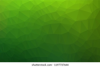 Light Green vector shining hexagonal background. Colorful illustration in abstract style with gradient. A new texture for your design.