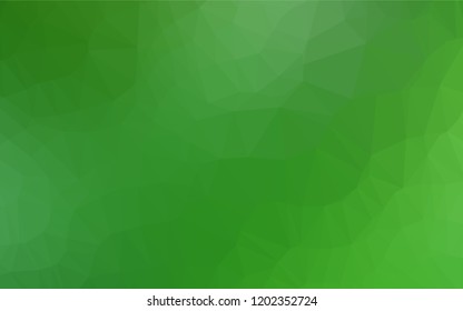 Light Green vector shining hexagonal pattern. Creative illustration in halftone style with gradient. Brand new style for your business design.