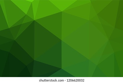 Light Green vector shining hexagonal pattern. A vague abstract illustration with gradient. The polygonal design can be used for your web site.