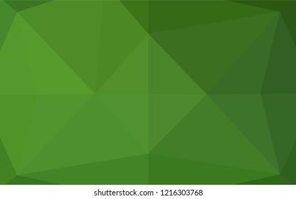 Light Green vector shining hexagonal template. A sample with polygonal shapes. The textured pattern can be used for background.