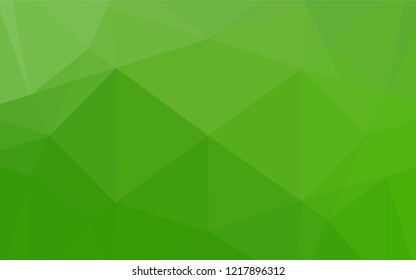 Light Green vector shining hexagonal template. Colorful abstract illustration with gradient. The textured pattern can be used for background.