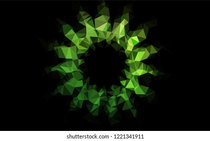 Light Green vector shining hexagonal background. Colorful abstract illustration with gradient. A new texture for your design.