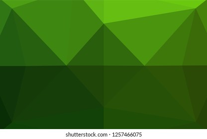 Light Green vector shining hexagonal pattern. A completely new color illustration in a vague style. The polygonal design can be used for your web site.
