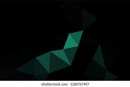Light Green vector shining hexagonal pattern. Shining colored illustration in a Brand new style. The completely new template can be used for your brand book.