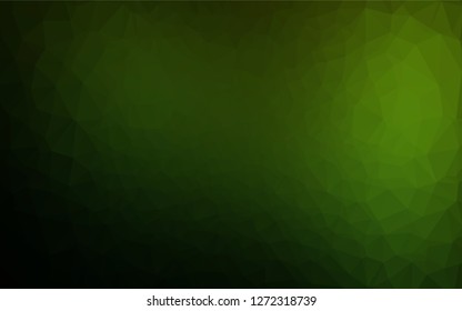 Light Green vector shining hexagonal template. A vague abstract illustration with gradient. The elegant pattern can be used as part of a brand book.