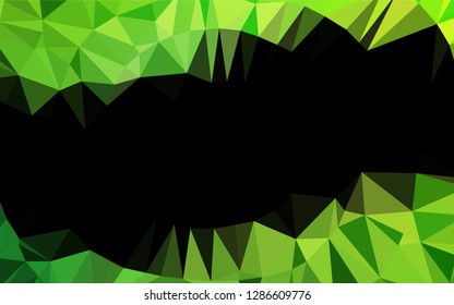 Light Green vector shining hexagonal background. Brand new colored illustration in blurry style with gradient. A completely new design for your business.