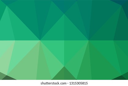 Light Green vector shining hexagonal template. Modern geometrical abstract illustration with gradient. Brand new design for your business.