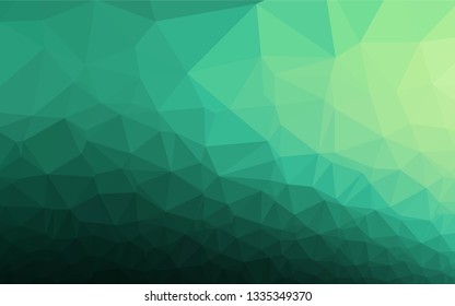 Light Green vector shining hexagonal background. Shining colored illustration in a Brand new style. A completely new template for your business design.