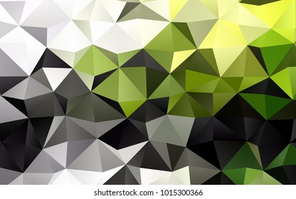 Light Green vector shining triangular template. A completely new color illustration in a vague style. The elegant pattern can be used as part of a brand book.