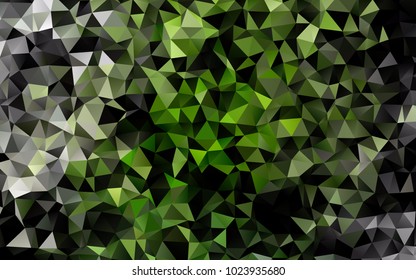 Light Green vector shining triangular template. A completely new color illustration in a vague style. A completely new template for your business design.