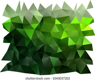 Light Green vector shining triangular background. An elegant bright illustration with gradient. Brand-new design for your business.