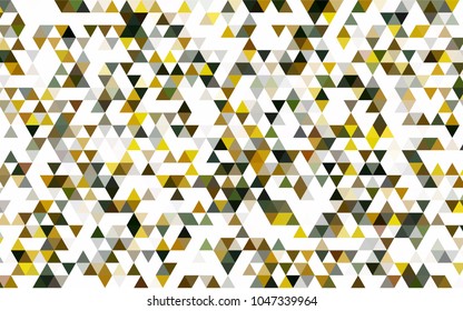 Light Green vector shining triangular pattern. Brand-new colored illustration in blurry style with gradient. Brand-new design for your business.