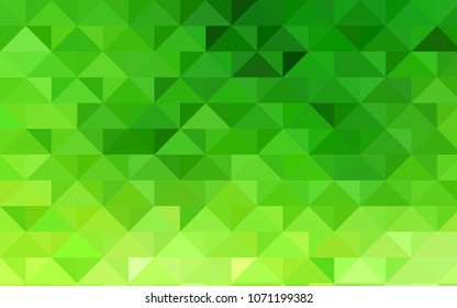 Light Green vector shining triangular template. A sample with polygonal shapes. A completely new design for your business.