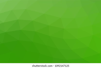 Light Green vector shining triangular background. Triangular geometric sample with gradient.  The completely new template can be used for your brand book.