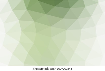 Light Green vector shining triangular template. Colorful illustration in abstract style with gradient. The elegant pattern can be used as part of a brand book.