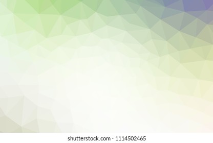 Light Green vector shining triangular cover. Polygonal abstract illustration with gradient. Pattern for a brand book's backdrop.