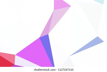 Light Green vector shining triangular backdrop. Glitter abstract illustration with an elegant triangles. New template for your brand book.