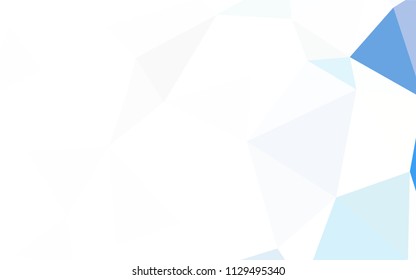 Light Green vector shining triangular cover. Colorful illustration in polygonal style with gradient. Brand new style for your business design.