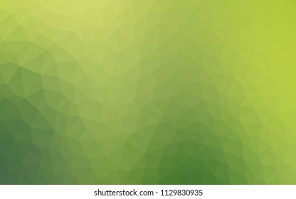 Light Green vector shining triangular backdrop. Triangular geometric sample with gradient.  Triangular pattern for your design.