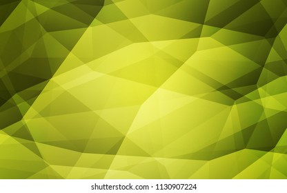 Light Green vector shining triangular layout. Colorful illustration in abstract style with triangles. A new texture for your web site.