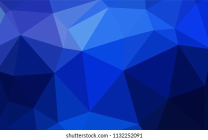 Light Green vector shining triangular cover. Creative geometric illustration in Origami style with gradient. Completely new template for your banner.