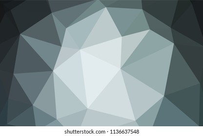 Light Green vector shining triangular backdrop. Shining colorful illustration with triangles. New template for your brand book.