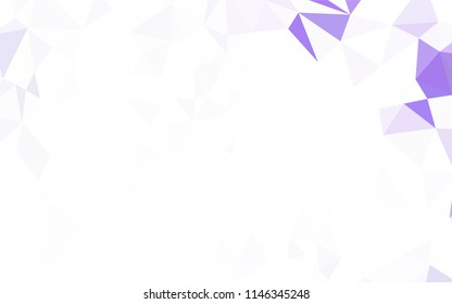 Light Green vector shining triangular backdrop. Glitter abstract illustration with an elegant triangles. Polygonal design for your web site.