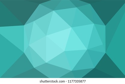 Light Green vector shining triangular cover. Modern abstract illustration with triangles. New template for your brand book.