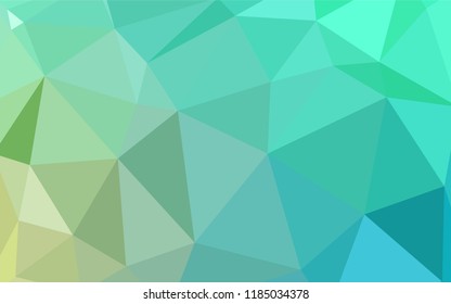 Light Green vector shining triangular cover. Elegant bright polygonal illustration with gradient. A completely new design for your leaflet.
