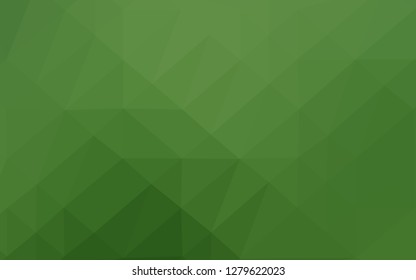 Light Green vector shining triangular background. Colorful illustration in Origami style with gradient.  Textured pattern for background.