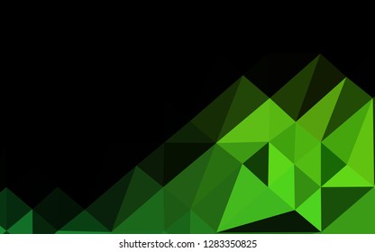 Light Green vector shining triangular template. Shining colored illustration in a Brand new style. Completely new design for your business.
