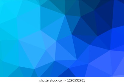 Light Green vector shining triangular backdrop. Shining polygonal illustration, which consist of triangles. Brand new design for your business.