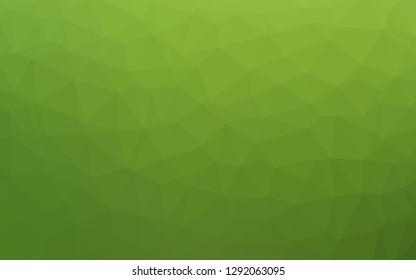 Light Green vector shining triangular background. An elegant bright illustration with gradient. Elegant pattern for a brand book.