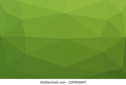 Light Green vector shining triangular background. Brand new colorful illustration in with gradient. Template for your brand book.