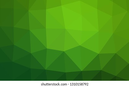 Light Green vector shining triangular template. An elegant bright illustration with gradient. Brand new design for your business.
