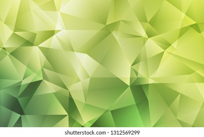 Light Green vector shining triangular layout. A completely new color illustration in a polygonal style. Completely new template for your banner.